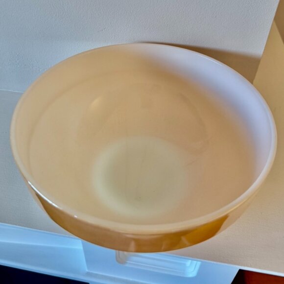 Fire King Peach Lusterware 1950s Anchor Hocking Vintage Mixing Bowl - Picture 7 of 11
